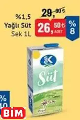 SEK %1,5 YAĞLI SÜT SEK %1,5 YAĞLI SÜT